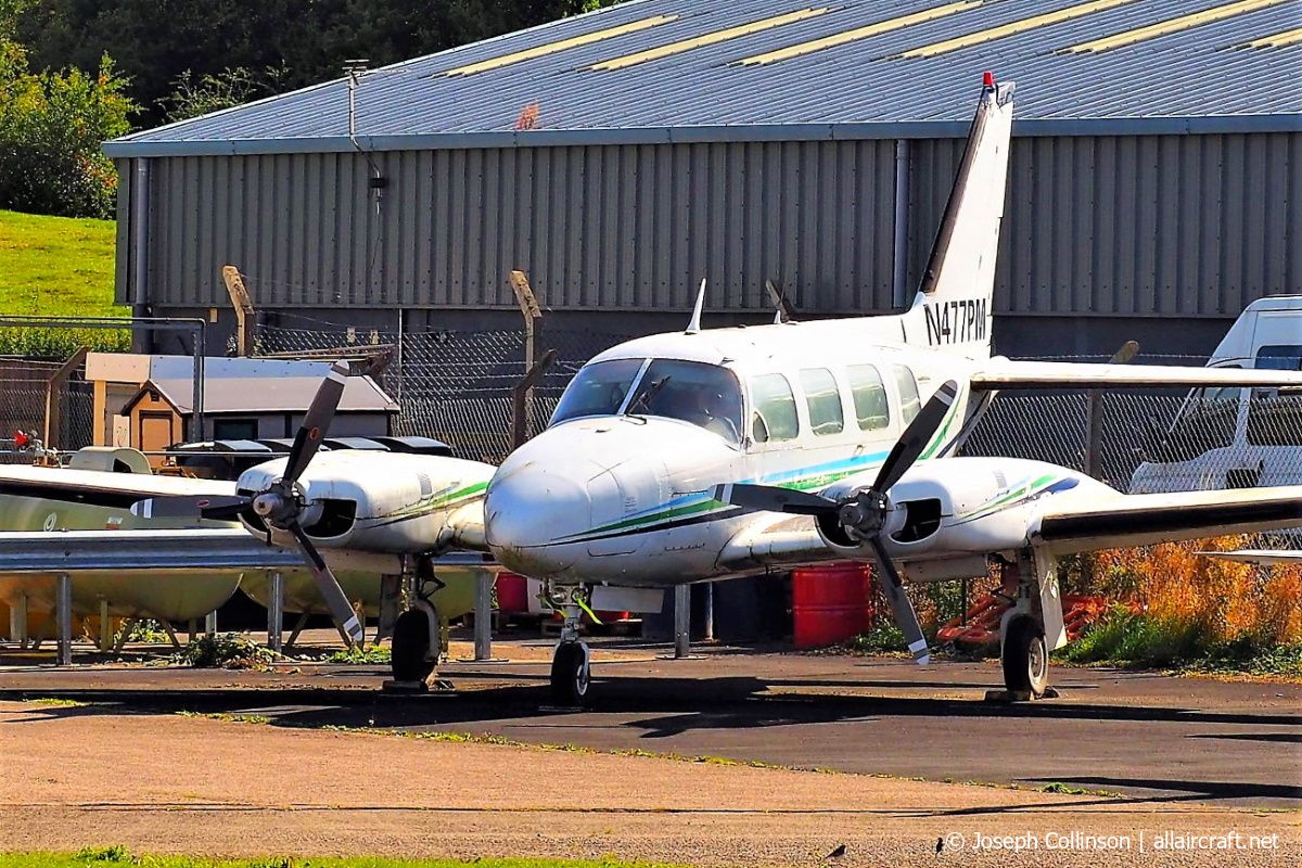N477PM · Piper PA-31-310 Navajo · (GLO / EGBJ)