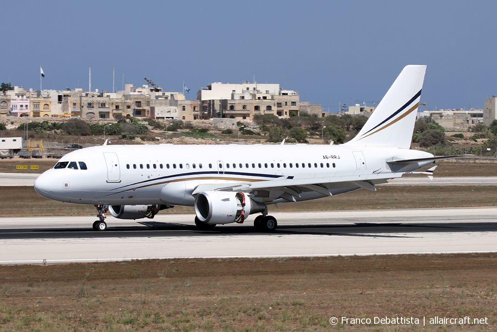 A6-RRJ · Airbus A319-115 · (MLA / LMML)