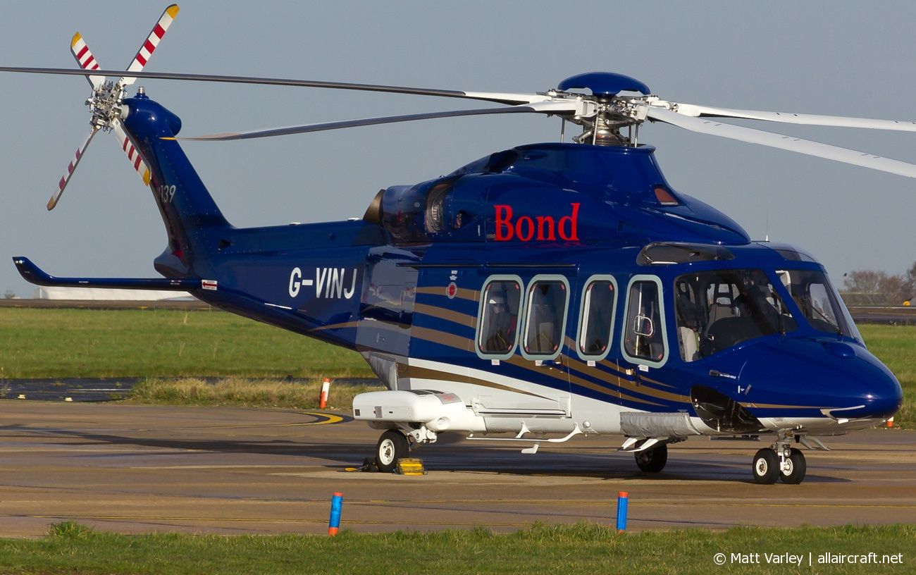 G-VINJ · AgustaWestland AW-139 · (NWI / EGSH)