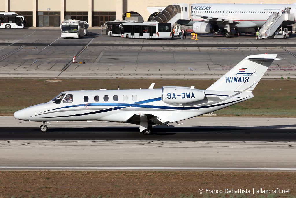 9A-DWA · Cessna 525A CitationJet CJ2 · (MLA / LMML)