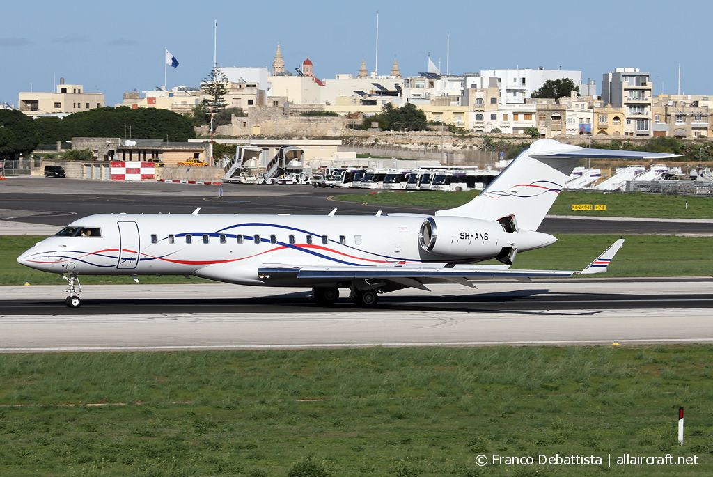 9H-ANS · Bombardier BD-700-1A10 Global 6000 · (MLA / LMML)
