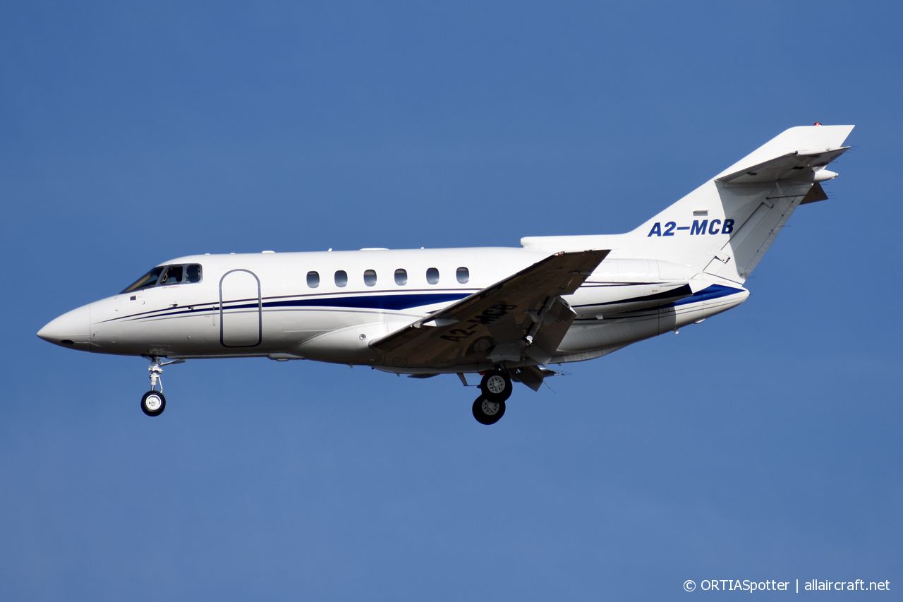 A2-MCB · Raytheon Hawker 800XP · (JNB / FAOR)