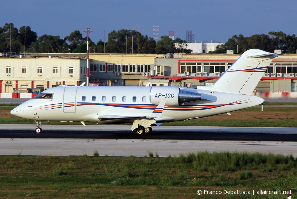 AP-IGC · Bombardier CL-600-2B16 Challenger 650 · (MLA / LMML)