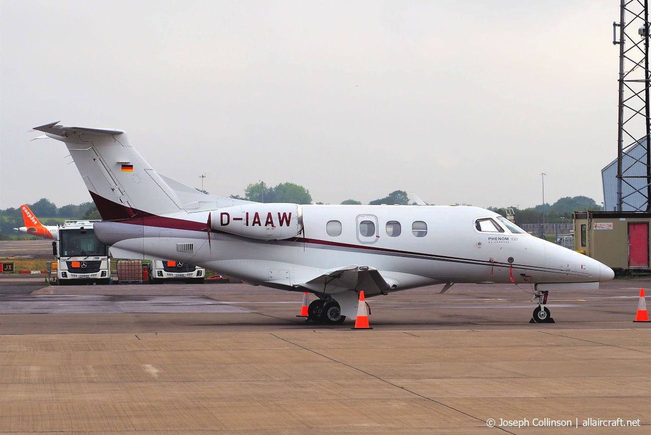 D-IAAW · Embraer EMB-500 Phenom 100 · (BRS / EGGD)