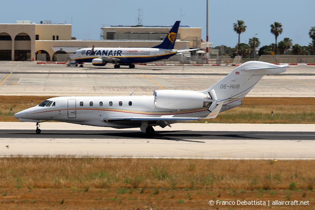 OE-HUB · Cessna 750 Citation X · (MLA / LMML)