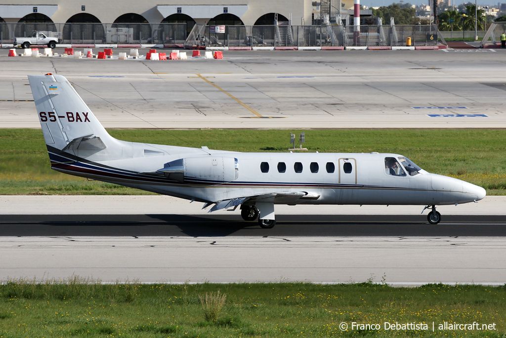 S5-BAX · Cessna 550 Citation II · (MLA / LMML)