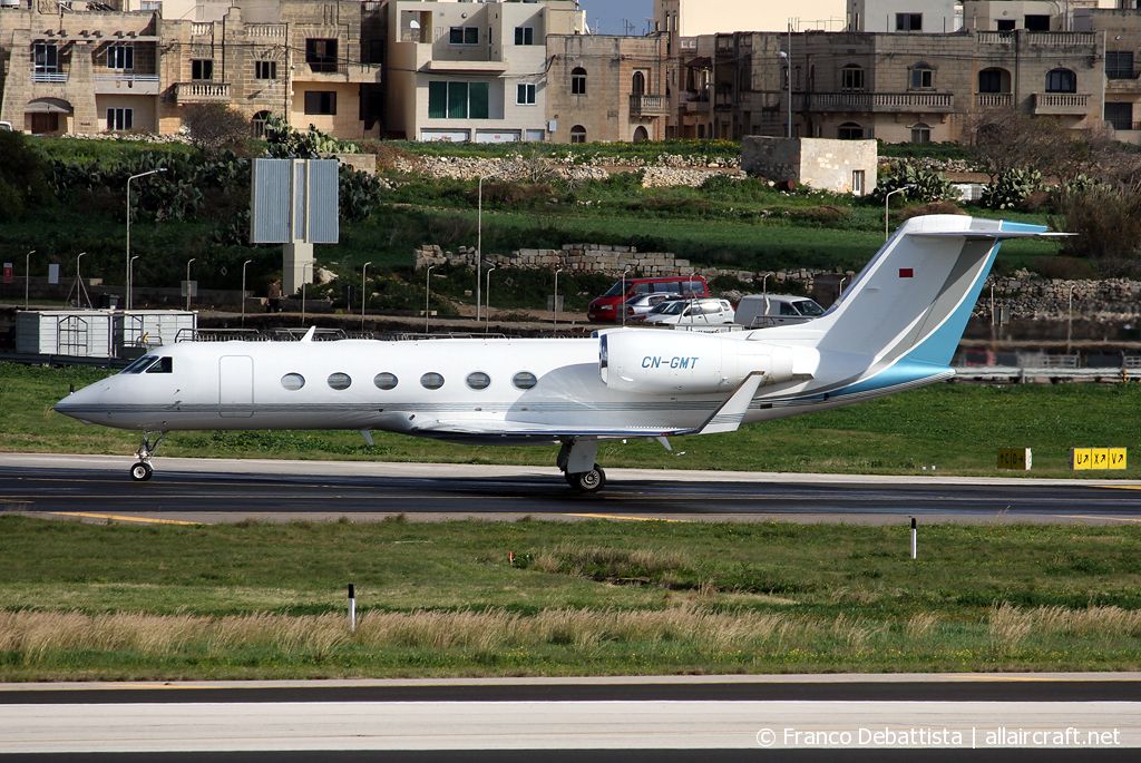 CN-GMT · Gulfstream Aerospace G450 · (MLA / LMML)
