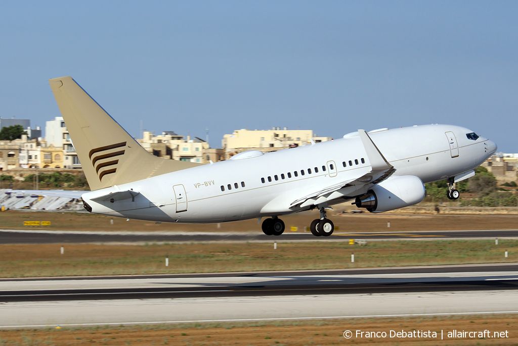 VP-BVV · Boeing 737-73U(BBJ) · (MLA / LMML)