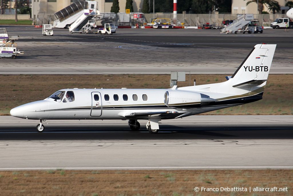 YU-BTB · Cessna 550B Citation Bravo · (MLA / LMML)