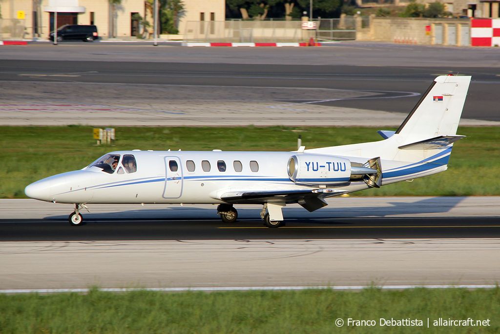 YU-TUU · Cessna 550B Citation Bravo · (MLA / LMML)