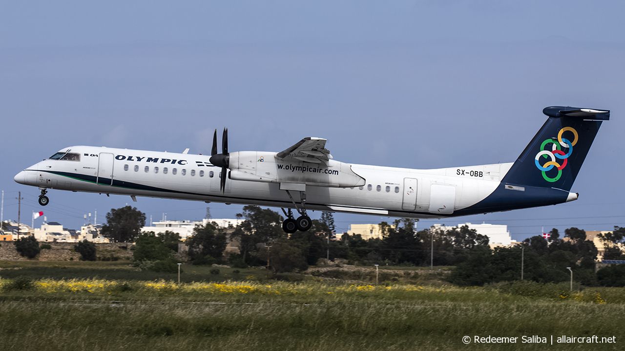 SX-OBB · Bombardier Dash 8-Q402 · (MLA / LMML)