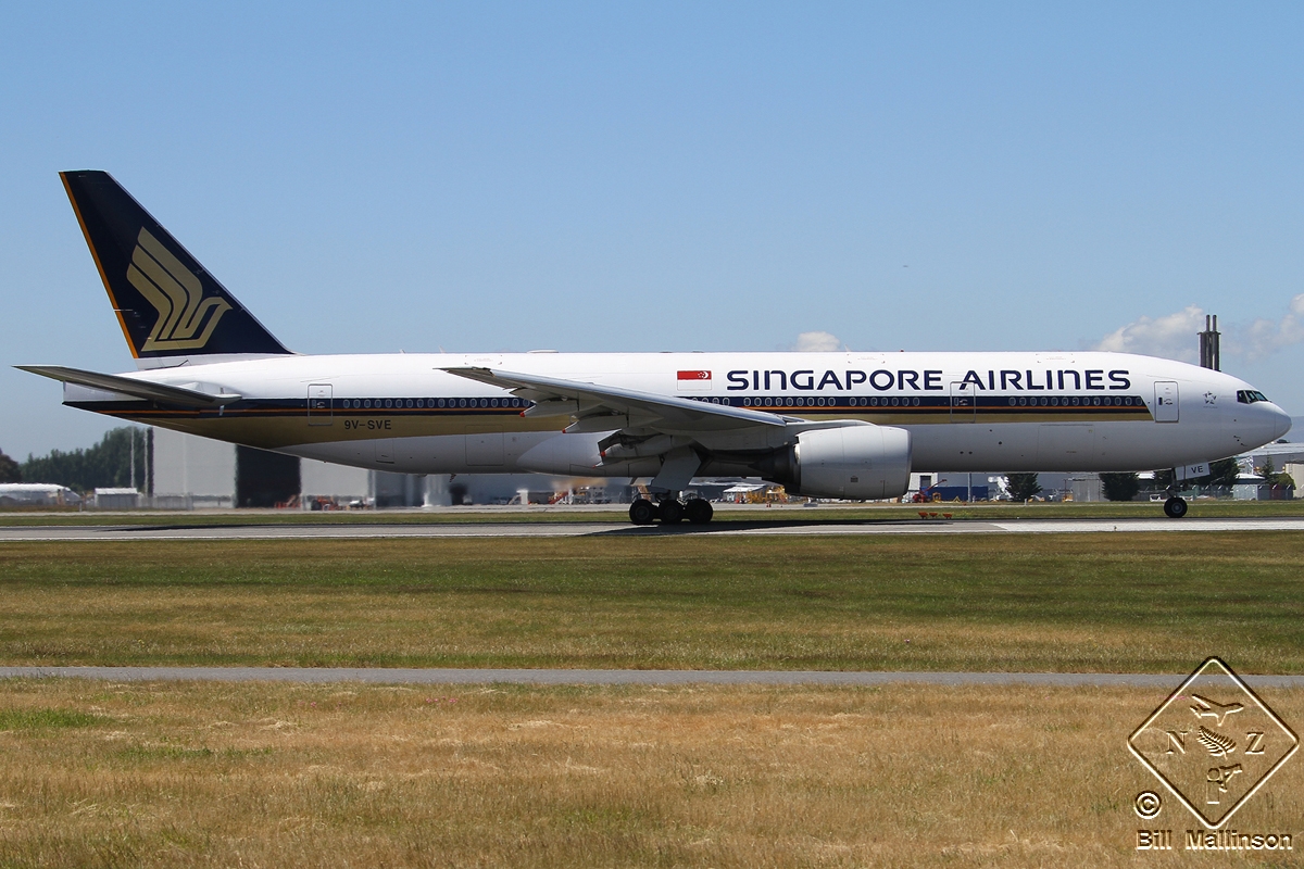9V-SVE · Boeing 777-212/ER · (CHC / NZCH)