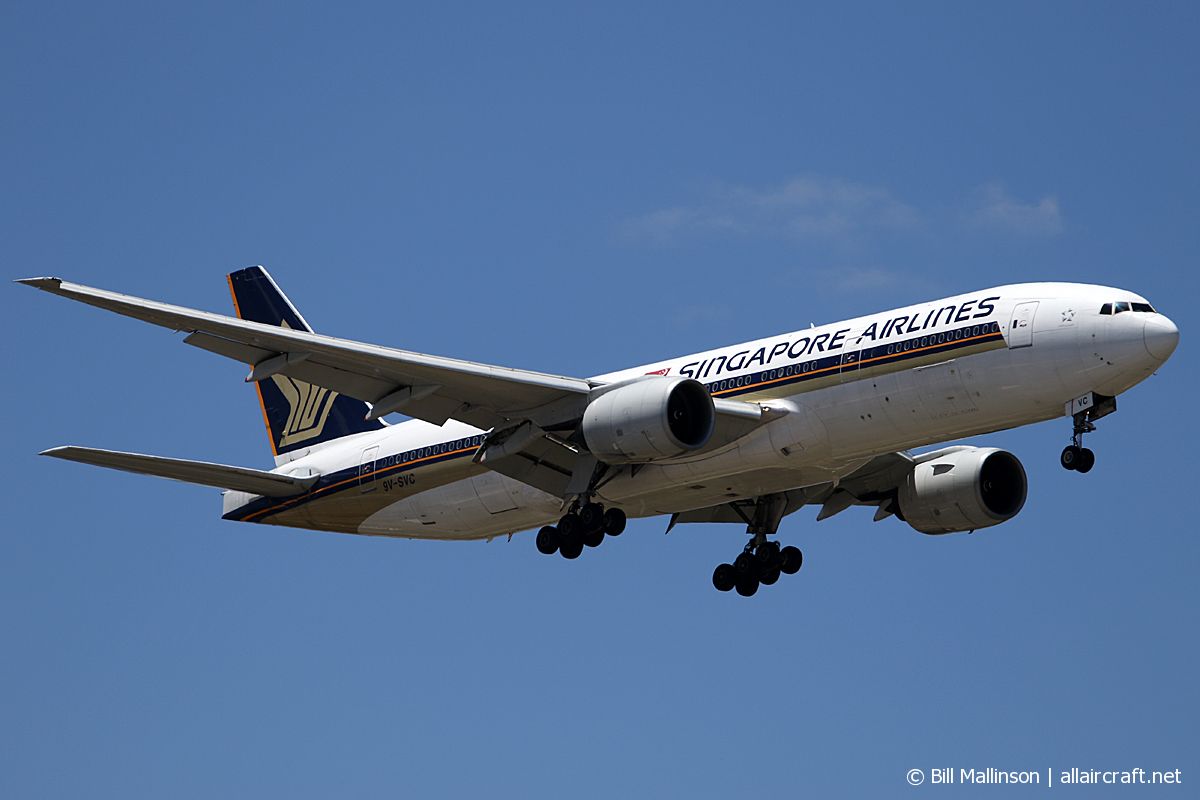 9V-SVC · Boeing 777-212/ER · (PER / YPPH)