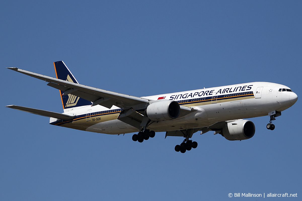 9V-SQK · Boeing 777-212/ER · (PER / YPPH)
