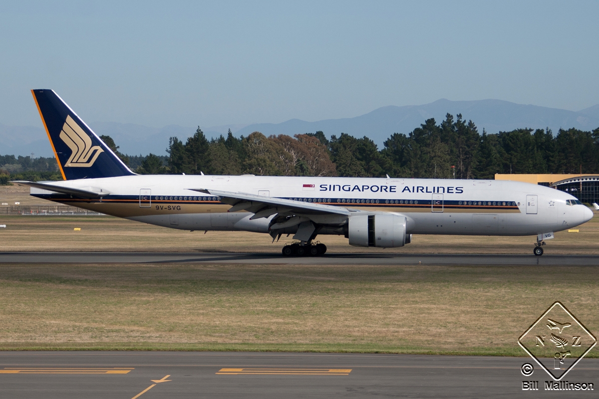 9V-SVG · Boeing 777-212/ER · (CHC / NZCH)