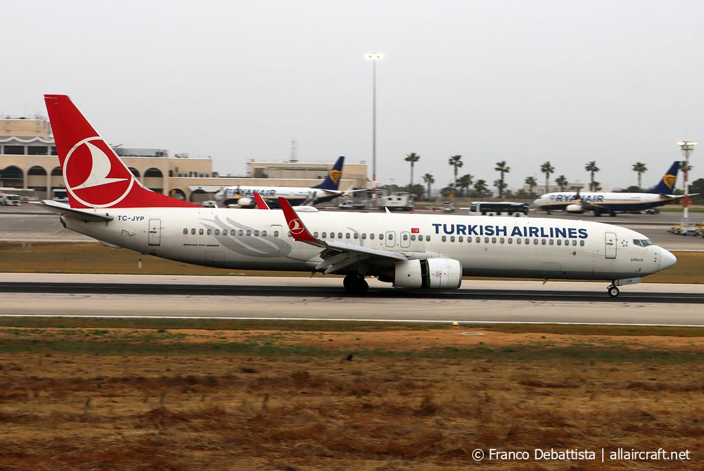 TC-JYP · Boeing 737-9F2ER(WL) · (MLA / LMML)