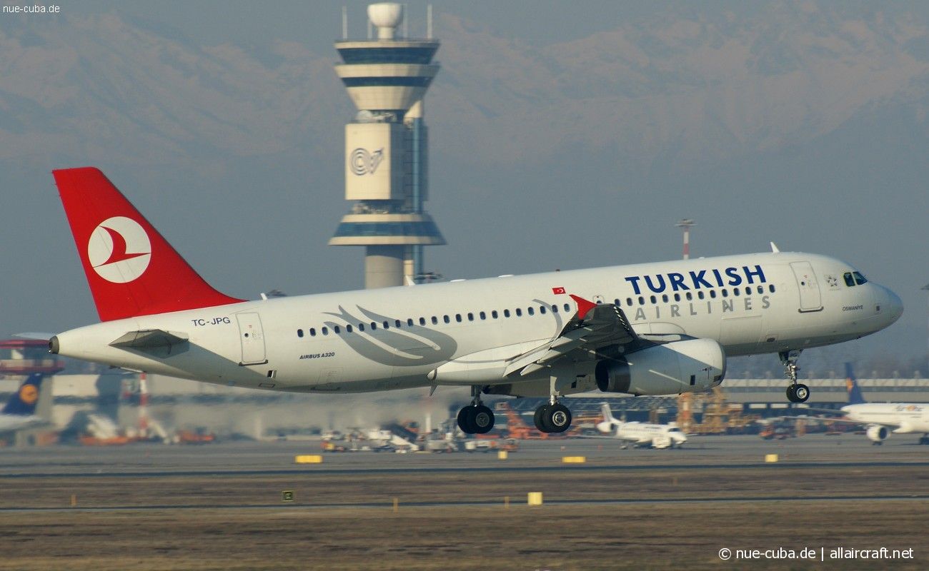 TC-JPG · Airbus A320-232 · (MXP / LIMC)