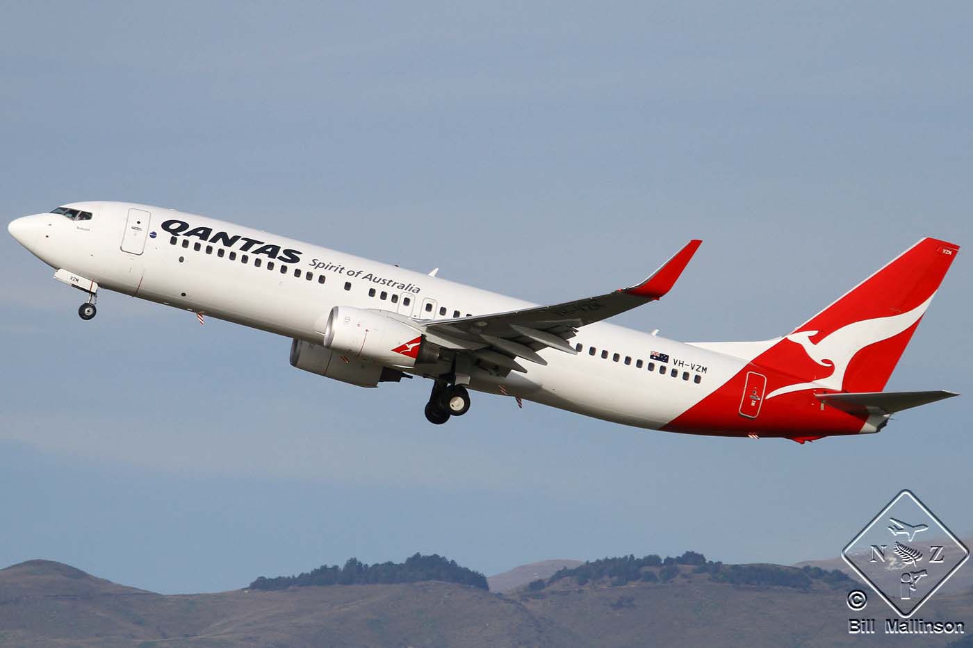 VH-VZM · Boeing 737-838(WL) · (CHC / NZCH)