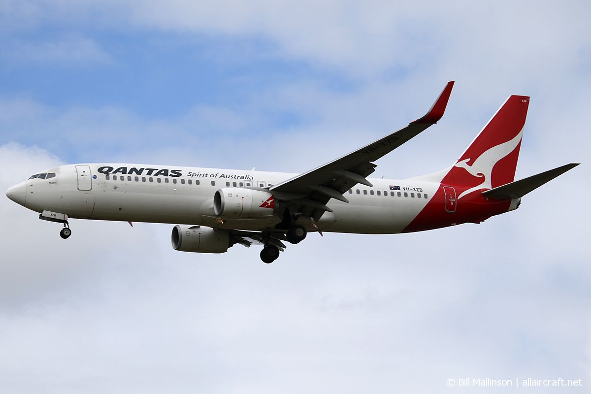 VH-XZB · Boeing 737-838(WL) · (CHC / NZCH)
