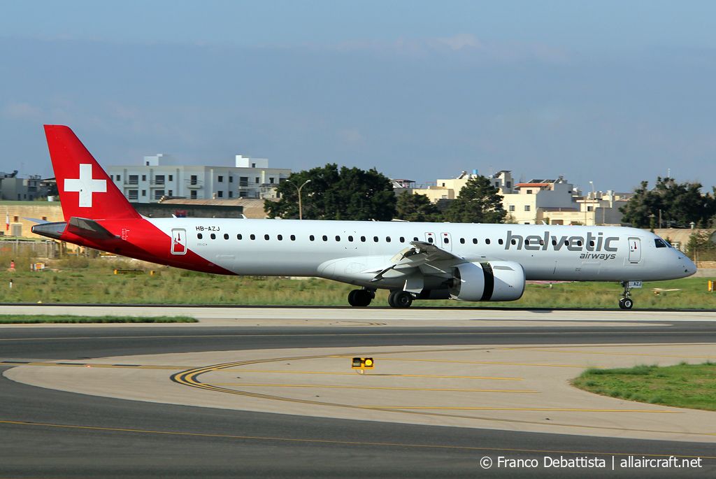 HB-AZJ · Embraer 190-400STD · (MLA / LMML)