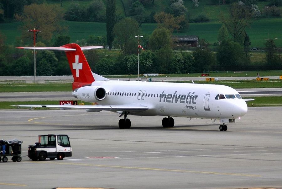 HB-JVE · Fokker 100 · -