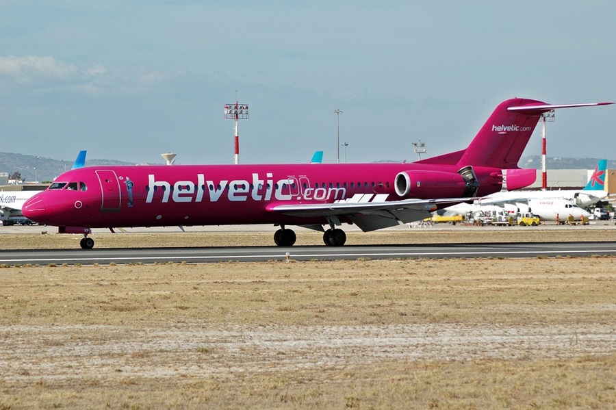 HB-JVF · Fokker 100 · (FAO / LPFR)