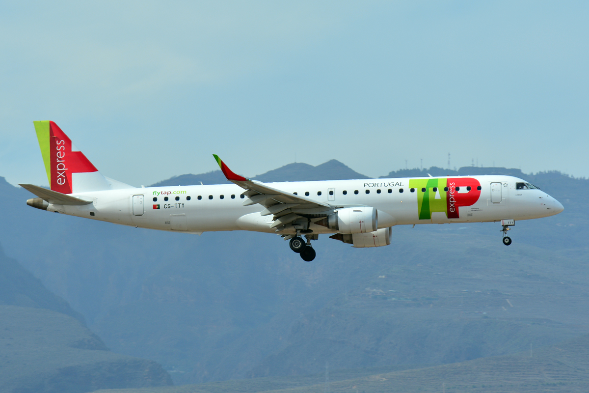 CS-TTY · Embraer 190-200IGW · (LPA / GCLP)