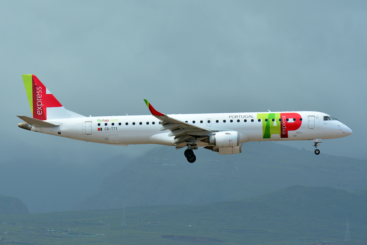 CS-TTY · Embraer 190-200IGW · (LPA / GCLP)