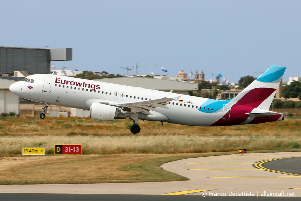 D-ABZL · Airbus A320-216 · (MLA / LMML)