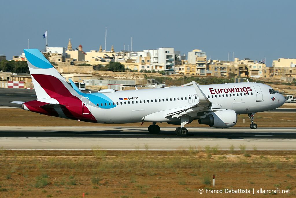 D-AEWS · Airbus A320-214(WL) · (MLA / LMML)