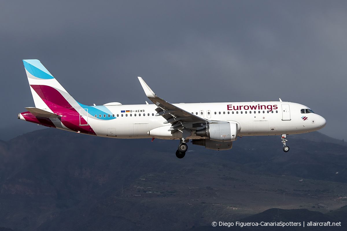 D-AEWR · Airbus A320-214(WL) · (LPA / GCLP)