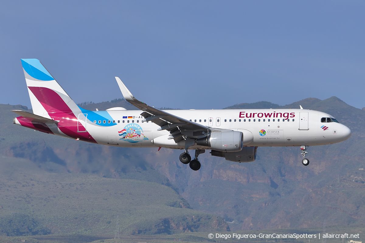 D-AEWK · Airbus A320-214(WL) · (LPA / GCLP)
