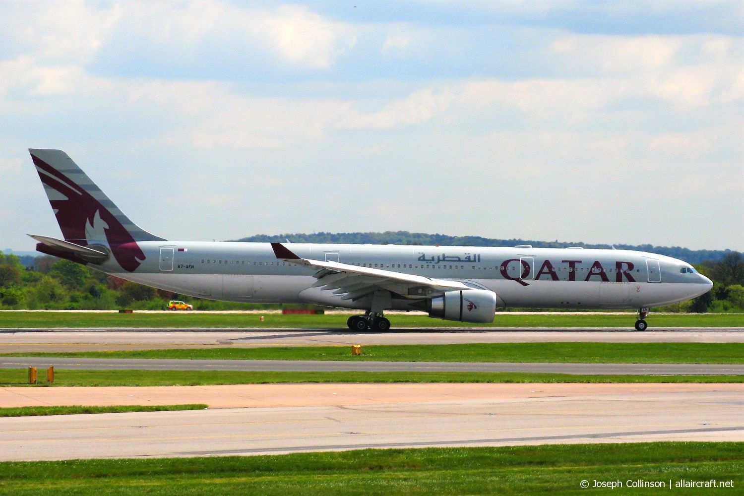 A7-AEN · Airbus A330-302 · (MAN / EGCC)