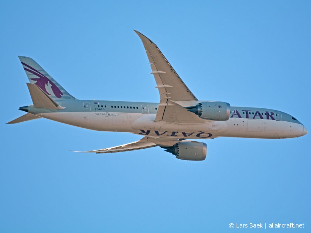 A7-BCO · Boeing 787-8 Dreamliner · (CPH / EKCH)