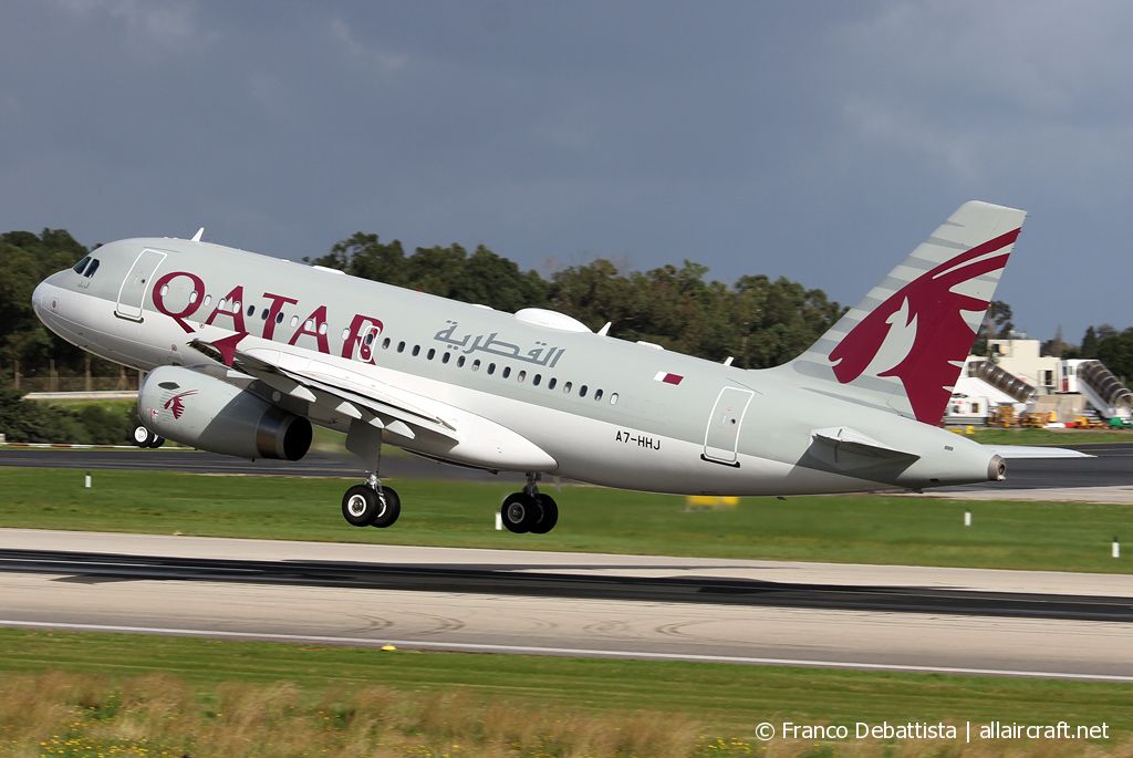 A7-HHJ · Airbus A319-133(CJ) · (MLA / LMML)