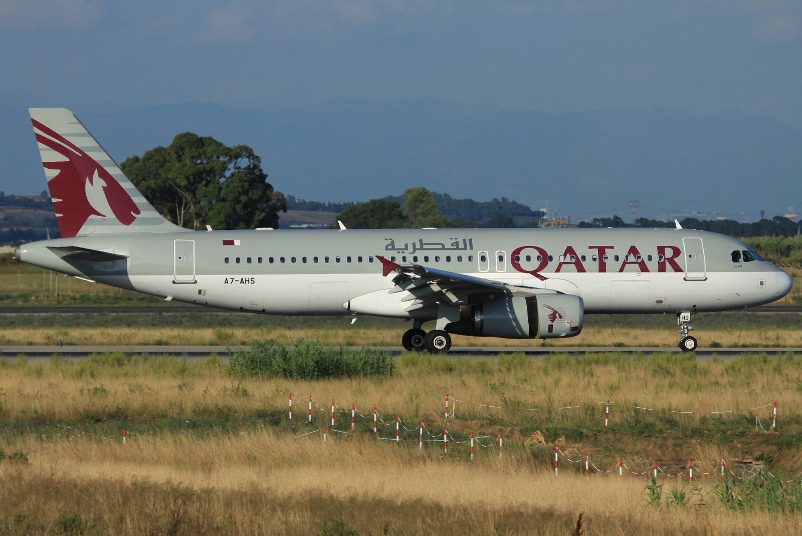 A7-AHS · Airbus A320-232 · (FCO / LIRF)