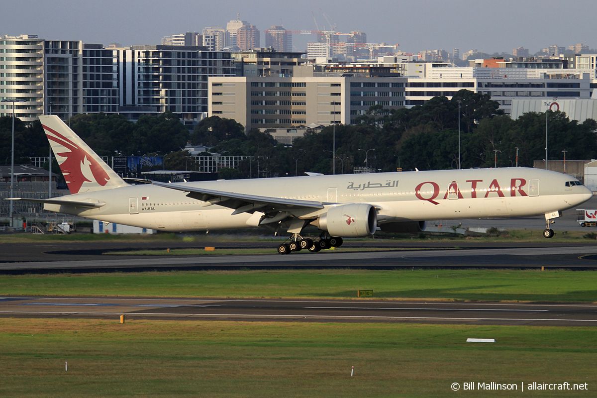 A7-BAL · Boeing 777-3DZ7ER · (SYD / YSSY)