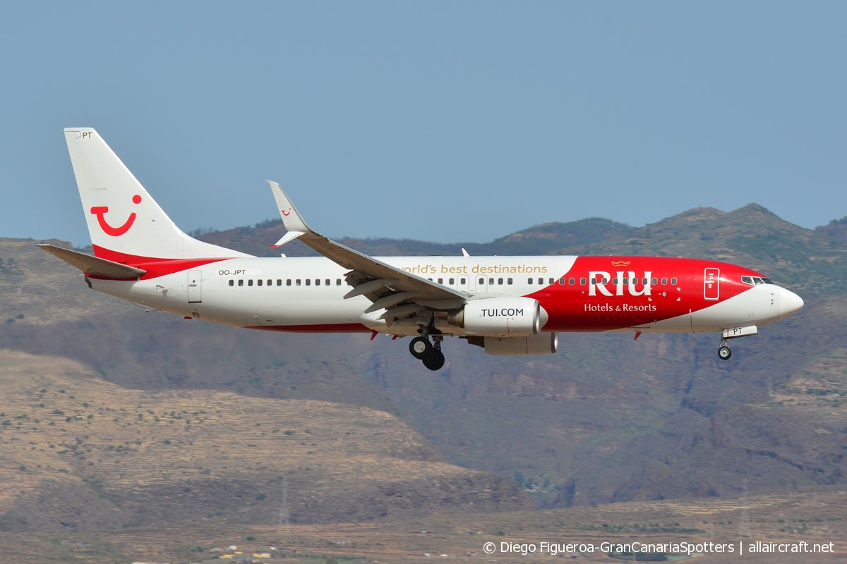 OO-JPT · Boeing 737-8K5(WL) · (LPA / GCLP)