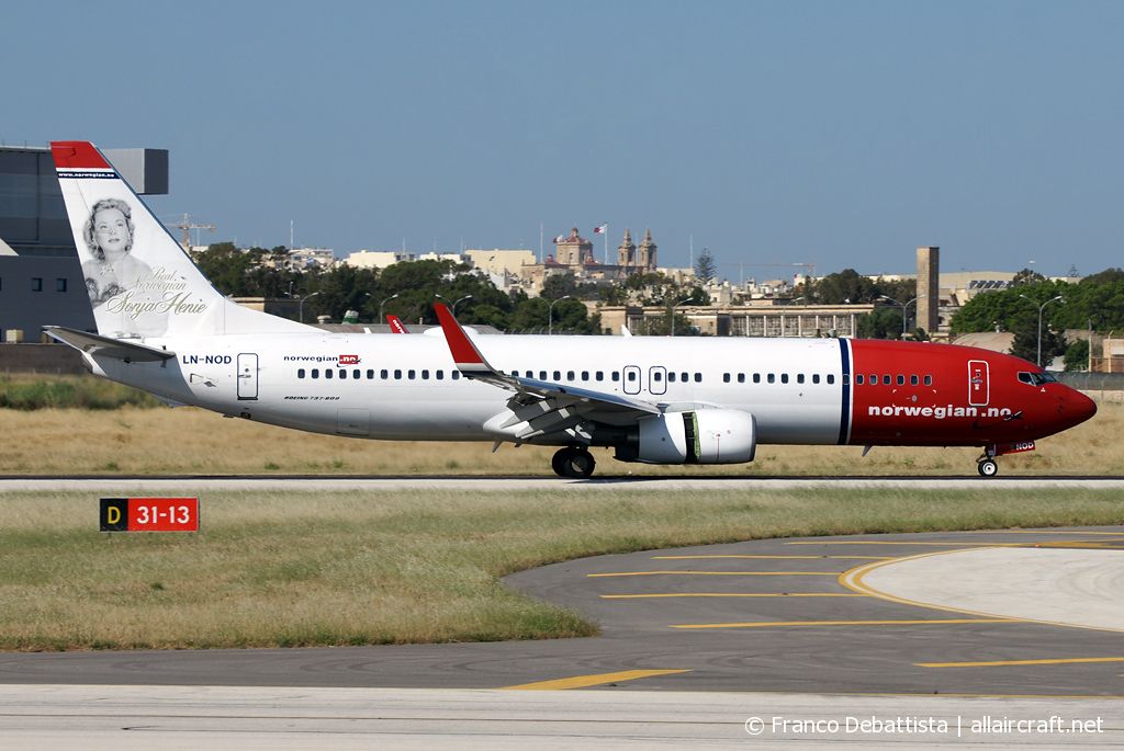 LN-NOD · Boeing 737-8Q8(WL) · (MLA / LMML)