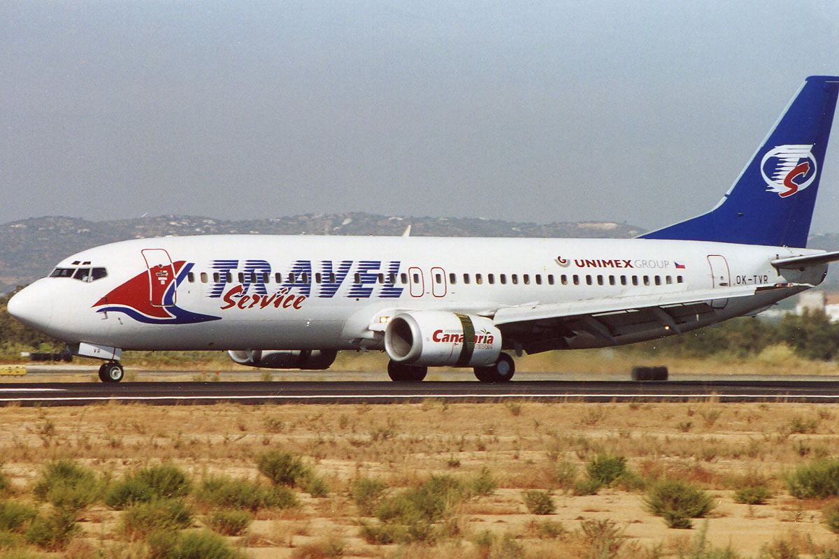 OK-TVR · Boeing 737-4Y0 · (FAO / LPFR)