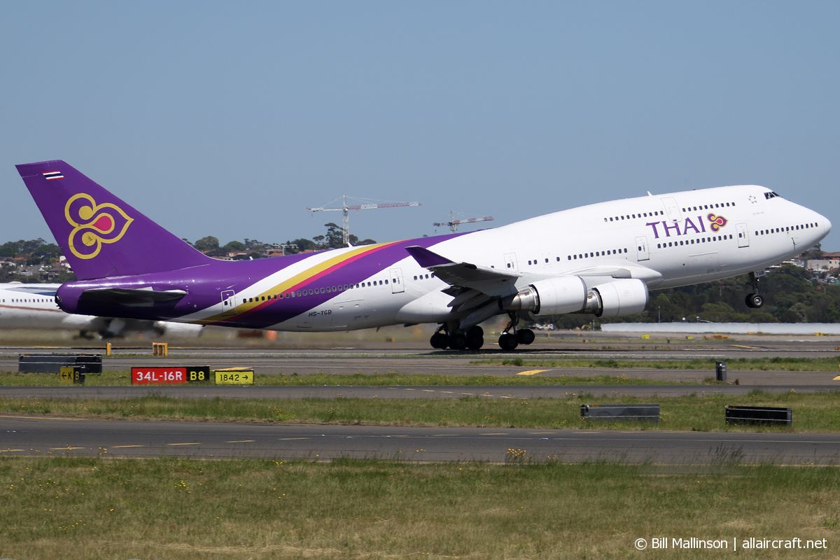 HS-TGB · Boeing 747-4D7 · (SYD / YSSY)