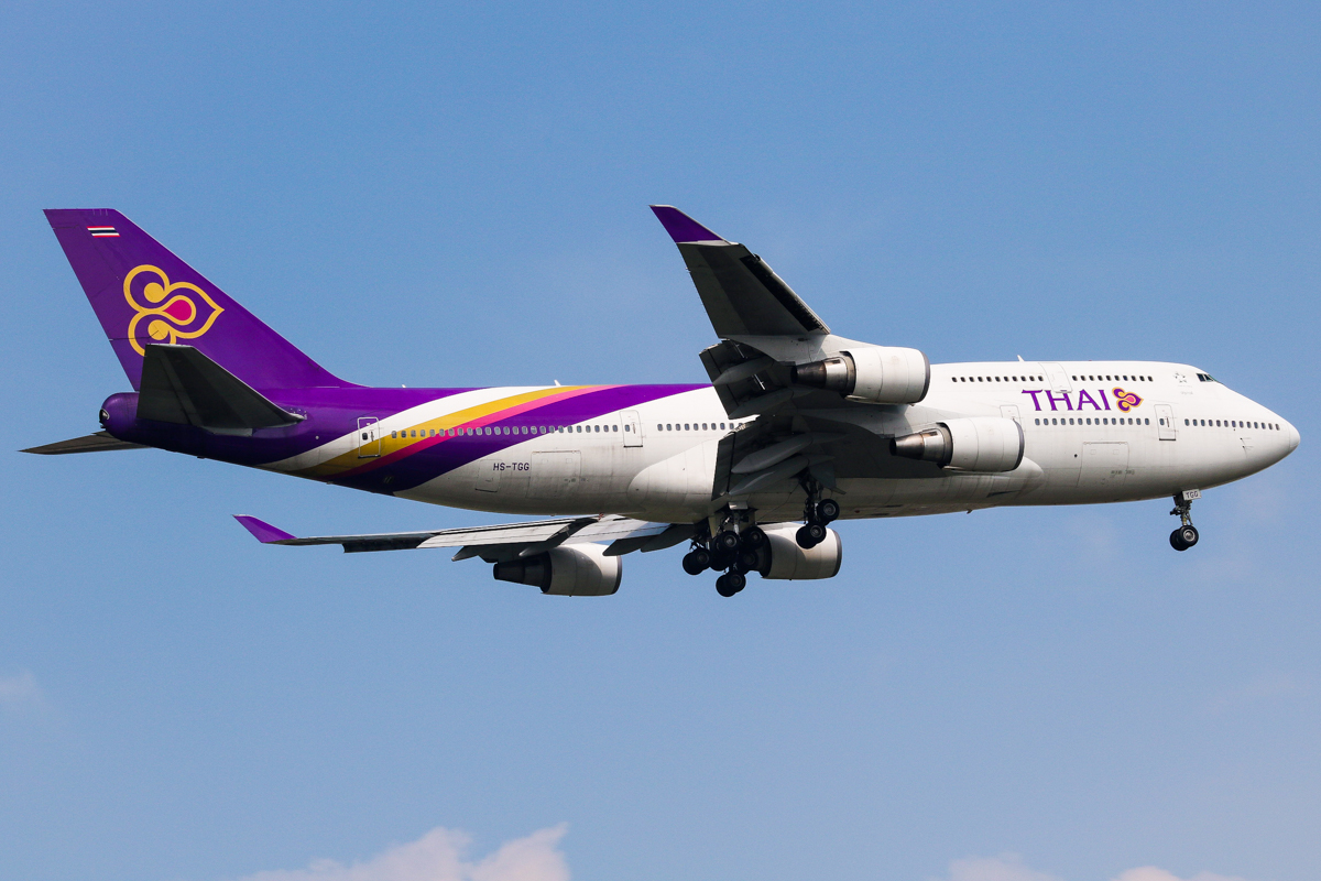 HS-TGG · Boeing 747-4D7 · (SIN / WSSS)