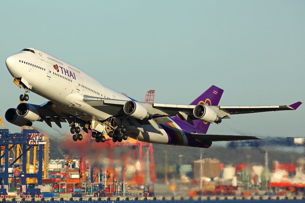 HS-TGG · Boeing 747-4D7 · (SYD / YSSY)