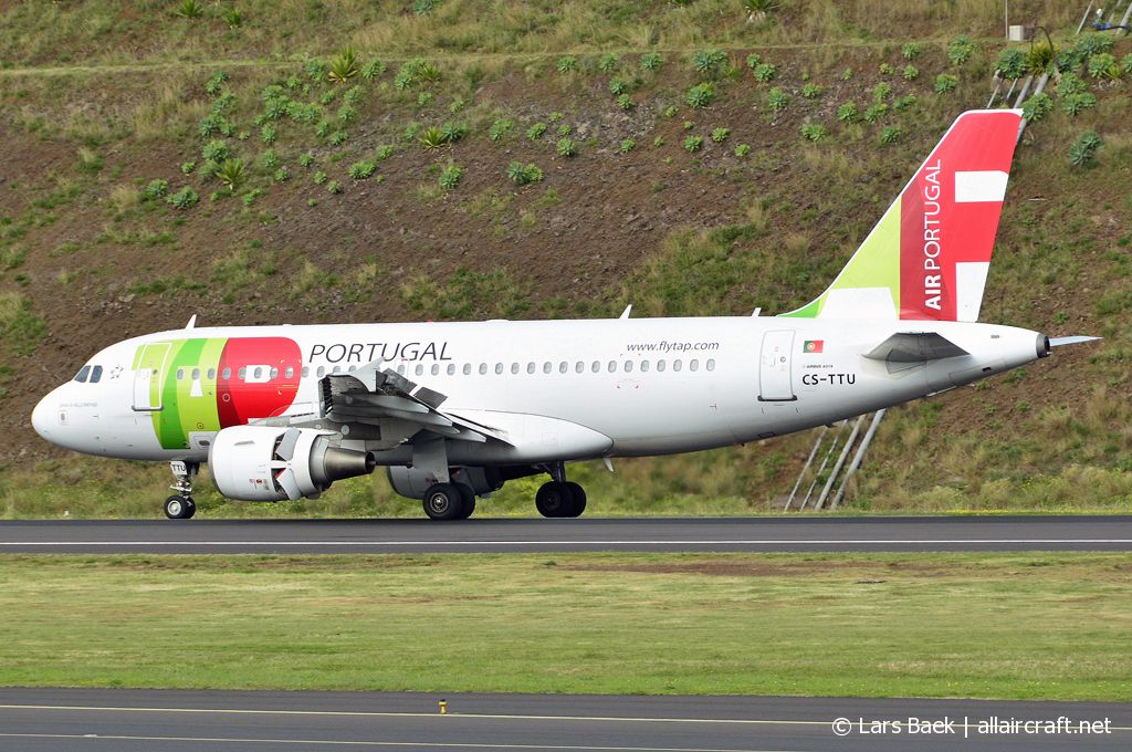 CS-TTU · Airbus A319-112 · (FNC / LPMA)