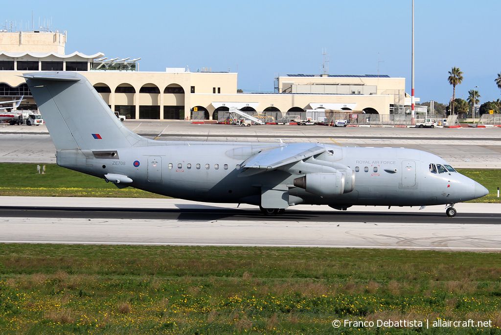 ZE708 · British Aerospace BAe-146-200QC · (MLA / LMML)