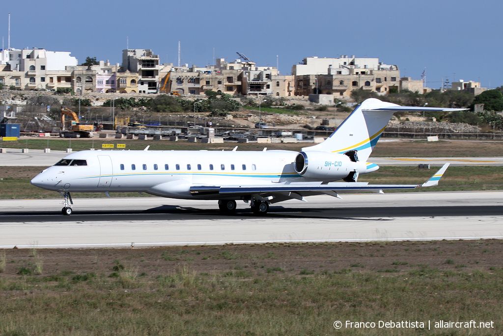 9H-CIO · Bombardier BD-700-1A10 Global 6000 · (MLA / LMML)