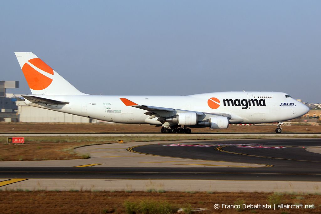 TF-AMN · Boeing 747-4F6(BDSF) · (MLA / LMML)