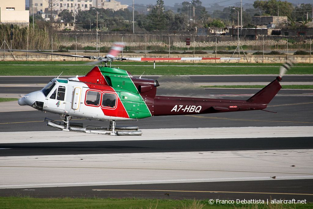 A7-HBQ · Bell 412EP · (MLA / LMML)