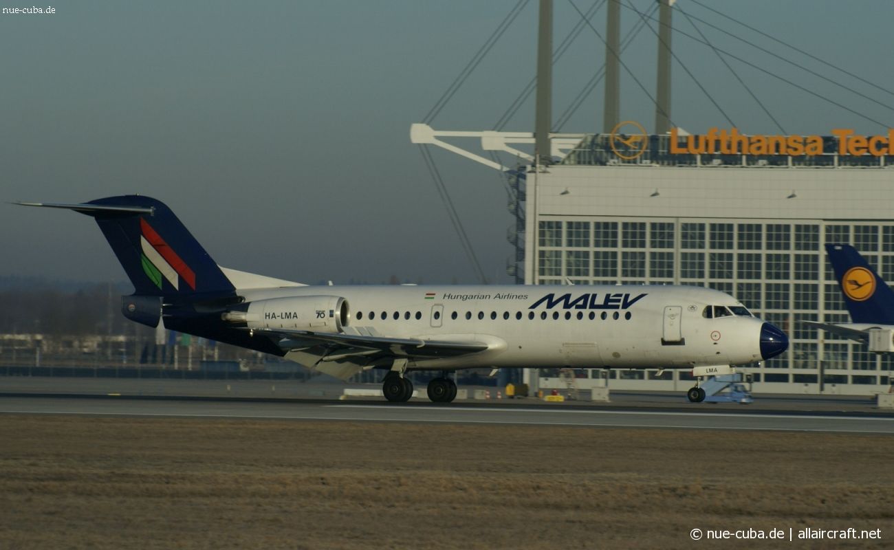 HA-LMA · Fokker 70 · (MUC / EDDM)