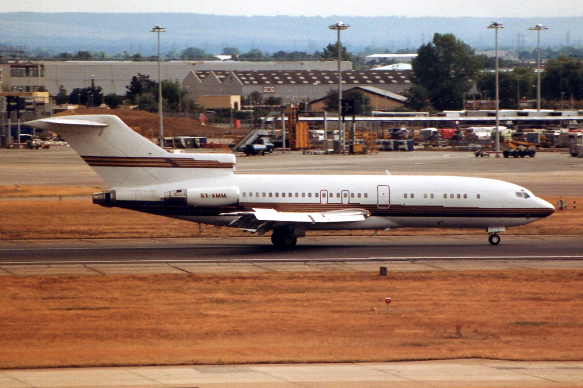 5X-AMM · Boeing 727-76 · (LHR / EGLL)